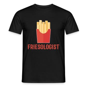 Friesologe Feinschmecker Geschenk - Männer T-Shirt - Schwarz - Vorne - AI Model Male 178 light (178cm)