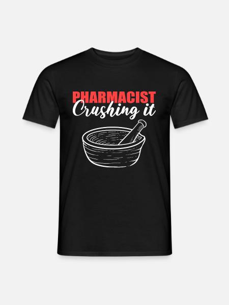 Pharmacist crushes it chemist gift - Men's T-Shirt - black