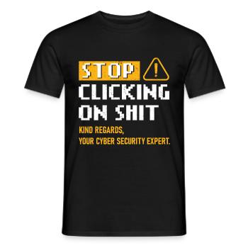 Cyber Security Professional Expert Cyber Security - Männer T-Shirt - Schwarz - Vorne - AI Model Male 178 light (178cm)