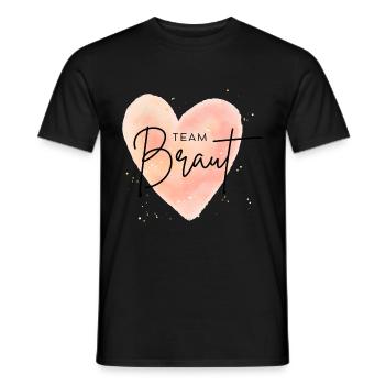 Team Braut Junggesellinnenabschied - Männer T-Shirt - Schwarz - Vorne - AI Model Male 178 light (178cm)