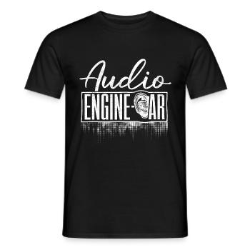 Pediatric Audiologist Audiology Audio Engine-Ear - Männer T-Shirt - Schwarz - Vorne - AI Model Male 178 light (178cm)