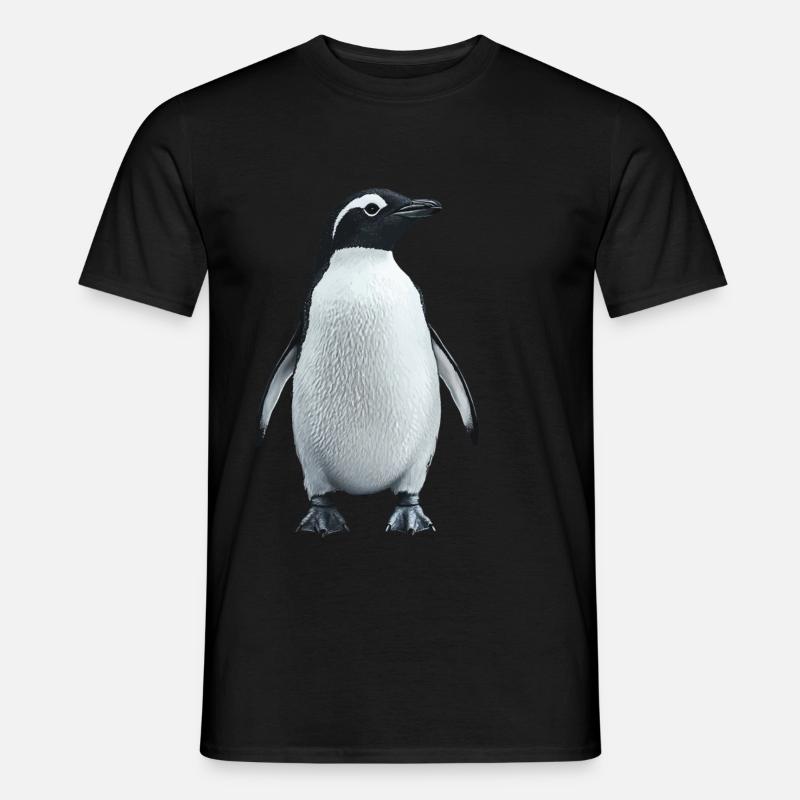 Pinguin - Männer T-Shirt - Schwarz