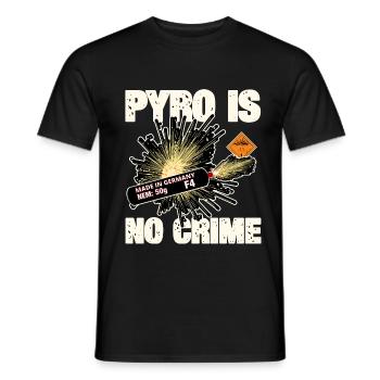 Pyro n’est pas un crime - T-shirt homme - noir - Devant - AI Model Male 178 light (178cm)