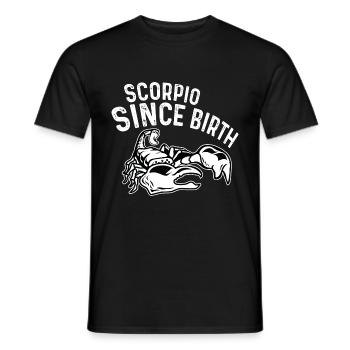 Skorpion seit der Geburt Ehrgeizig Geschenk - Männer T-Shirt - Schwarz - Vorne - AI Model Male 178 light (178cm)