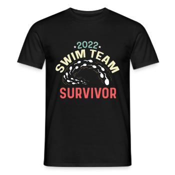 Cadeau de pédiatre survivant de l’équipe de natation - T-shirt homme - noir - Devant - AI Model Male 178 light (178cm)