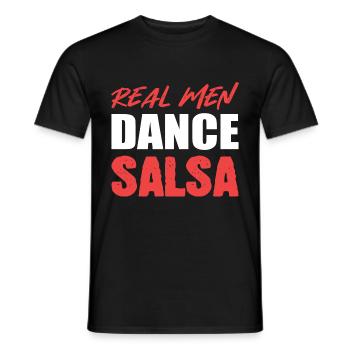 Real Men Dance Choreographer Gift - Men's T-Shirt - black - Front - AI Model Male 178 light (178cm)