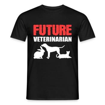 Future Veterinarian Veterinarian Poison - Men's T-Shirt - black - Front - AI Model Male 178 light (178cm)
