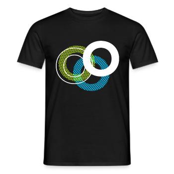 O Letter - Men's T-Shirt - black - Front - AI Model Male 178 light (178cm)