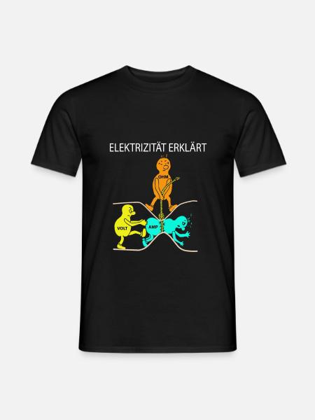L'électricité clarifie simplement - T-shirt homme - noir