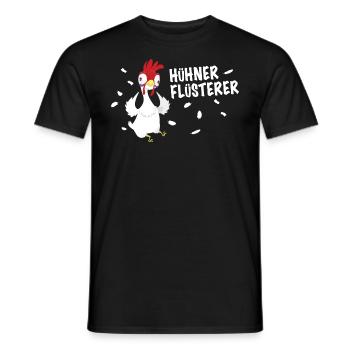 Chicken Whisperer Chicken Chickens Farmer - Men's T-Shirt - black - Front - AI Model Male 178 light (178cm)