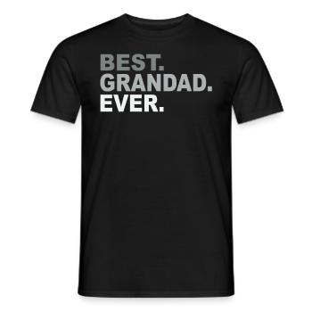 Best Grandad Ever T-shirt - Father's Day - T-shirt homme - noir - Devant - AI Model Male 178 light (178cm)