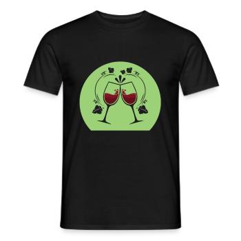 Winzer Weinbauer - Männer T-Shirt - Schwarz - Vorne - AI Model Male 178 light (178cm)