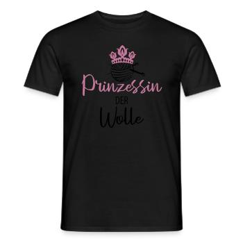 Wolle Stricken Wollknäuel - Männer T-Shirt - Schwarz - Vorne - AI Model Male 178 light (178cm)