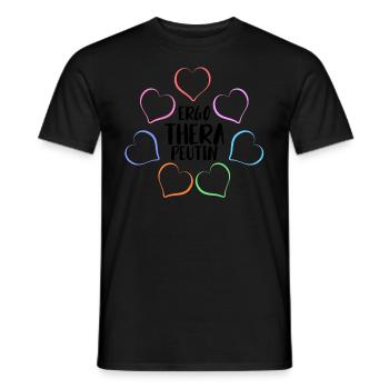 ERGOTHERAPEUTIN ERGOTHERAPIE - Männer T-Shirt - Schwarz - Vorne - AI Model Male 178 light (178cm)
