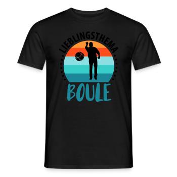 Boule Petanque Boccia Boules - Männer T-Shirt - Schwarz - Vorne - AI Model Male 178 light (178cm)