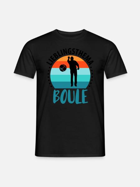 Boule Petanque Boccia Boules - Männer T-Shirt - Schwarz