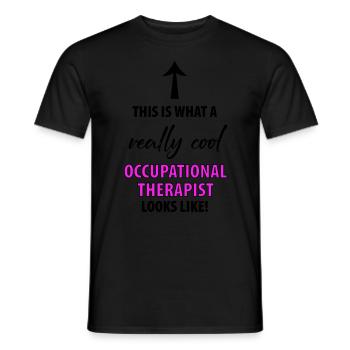 OCCUPATIONAL THERAPIST OCCUPATIONAL THERAPY - Men's T-Shirt - black - Front - AI Model Male 178 light (178cm)