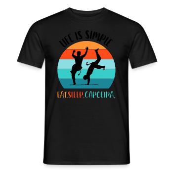 Capoeira - T-shirt homme - noir - Devant - AI Model Male 178 light (178cm)