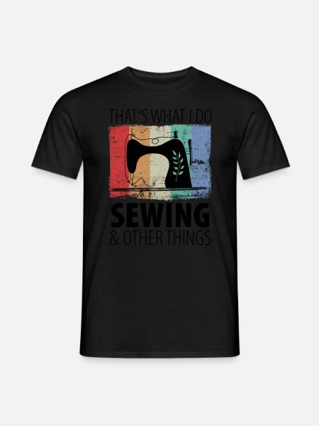 Sewing Sewing Machine - Men's T-Shirt - black
