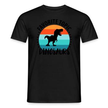 Paléontologie Dinosaures - T-shirt homme - noir - Devant - AI Model Male 178 light (178cm)