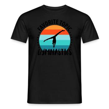 Gymnaste Handstand gymnastique gymnastique gymnastique - T-shirt homme - noir - Devant - AI Model Male 178 light (178cm)