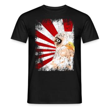 Evil Seagull Harbour Eagle - Men's T-Shirt - black - Front - AI Model Male 178 light (178cm)