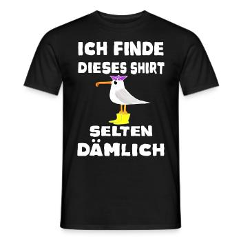 Möwe Spruch Moin Norden Geschenk - Männer T-Shirt - Schwarz - Vorne - AI Model Male 178 light (178cm)
