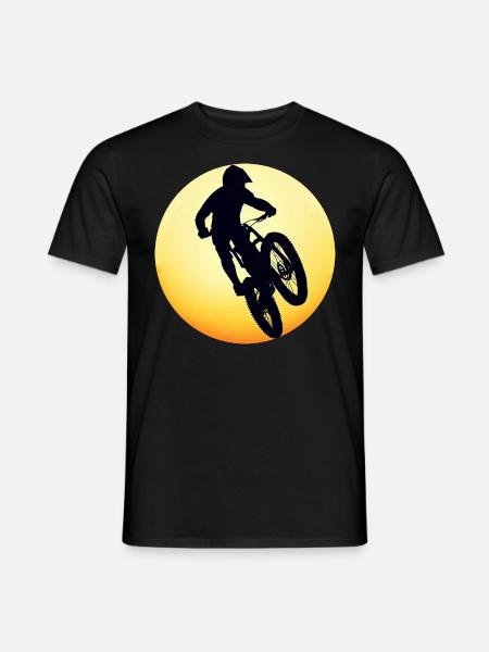 VTT Descente - Sunset Silhouette - T-shirt homme - noir