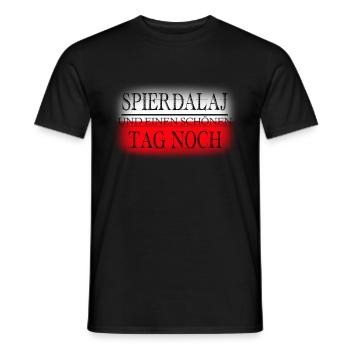 Spierdalaj and a nice day - Men's T-Shirt - black - Front - AI Model Male 178 light (178cm)