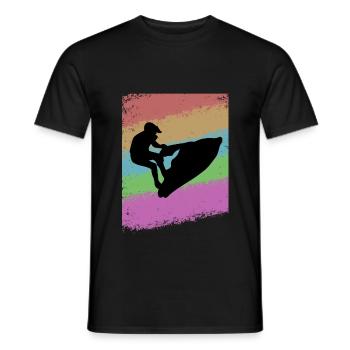 Jet Ski - Männer T-Shirt - Schwarz - Vorne - AI Model Male 178 light (178cm)
