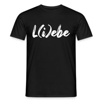 L(i)ebe Liebe Leben Motivation Freunde Geschenk - Männer T-Shirt - Schwarz - Vorne - AI Model Male 178 light (178cm)
