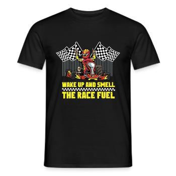 Racing Fuel Professional Racing Driver Gift - Men's T-Shirt - black - Front - AI Model Male 178 light (178cm)