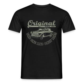 Two-stroke DDR  601 racing cardboard - Men's T-Shirt - black - Front - AI Model Male 178 light (178cm)