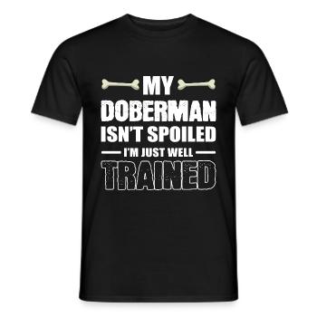 Einfach gut ausgebildet Tiertrainer Geschenk - Männer T-Shirt - Schwarz - Vorne - AI Model Male 178 light (178cm)