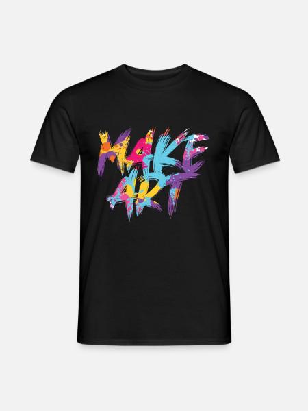 Art makes painters poison - Men's T-Shirt - black