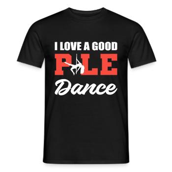 Good Pole Dance Pole Dancer -Enthusiast Gift - Men's T-Shirt - black - Front - AI Model Male 178 light (178cm)