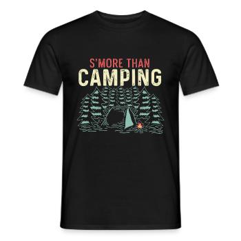 S’more comme camping randonneur ou camping-car Geschen - T-shirt homme - noir - Devant - AI Model Male 178 light (178cm)