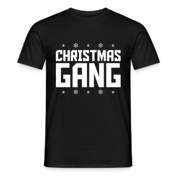 Christmas gang crew fête noël - T-shirt homme - noir - Devant - AI Model Male 178 light (178cm)