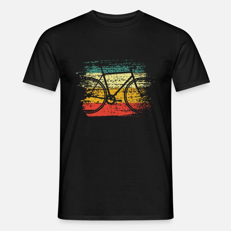 Fahrrad retro - Männer T-Shirt - Schwarz