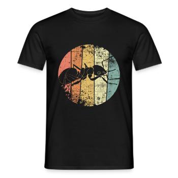 Ameise - Männer T-Shirt - Schwarz - Vorne - AI Model Male 178 light (178cm)