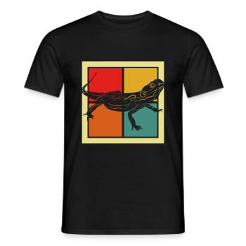 Lézard - T-shirt homme - noir - Devant - AI Model Male 178 light (178cm)