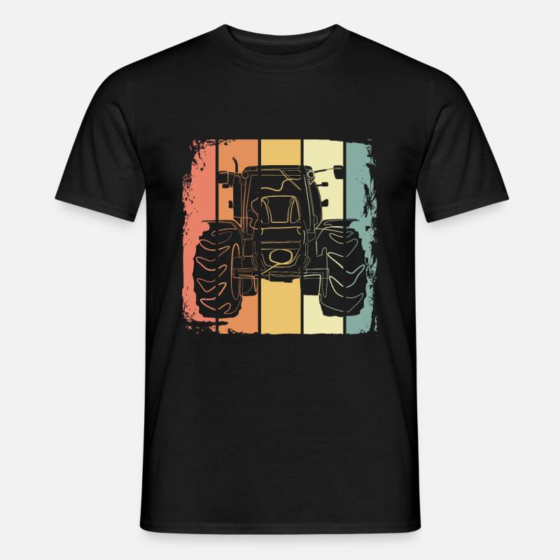 Traktor - Männer T-Shirt - Schwarz