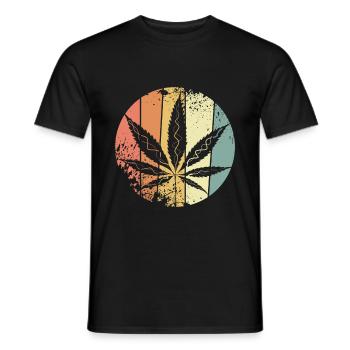 Hanf Cannabis - Männer T-Shirt - Schwarz - Vorne - AI Model Male 178 light (178cm)