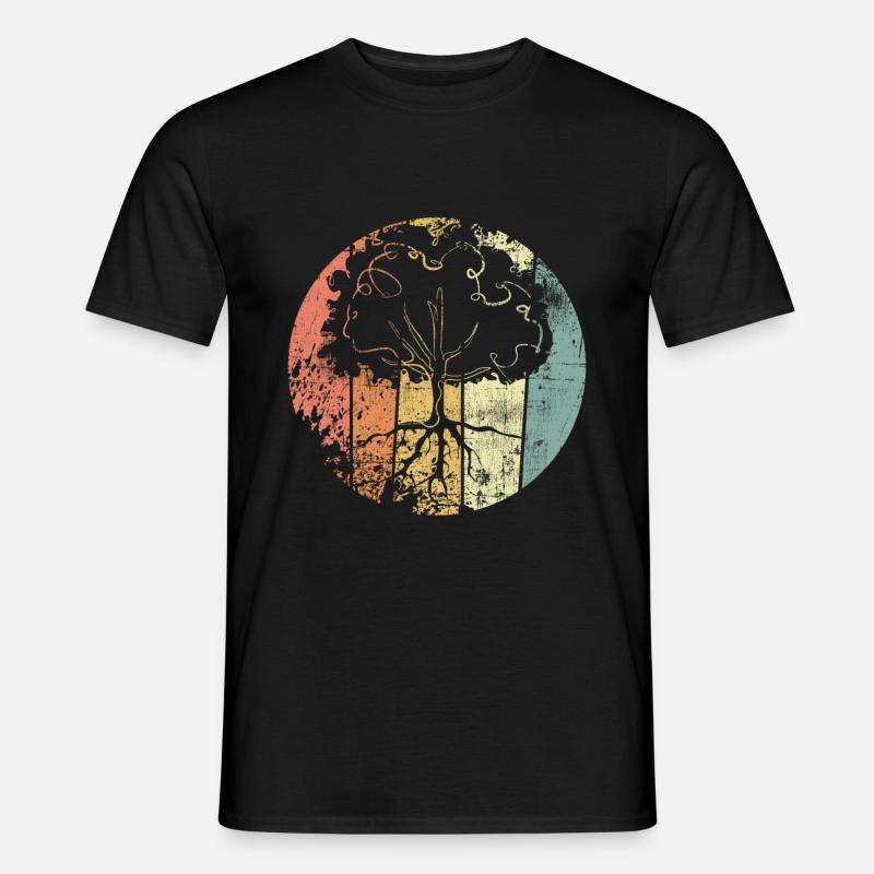 Klimaschutz Baum - Männer T-Shirt - Schwarz
