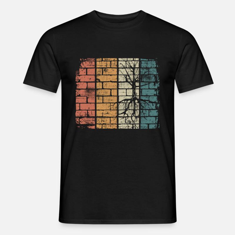 Umweltschutz Baum - Männer T-Shirt - Schwarz