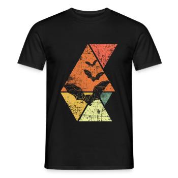 Chauves-souris - T-shirt homme - noir - Devant - AI Model Male 178 light (178cm)