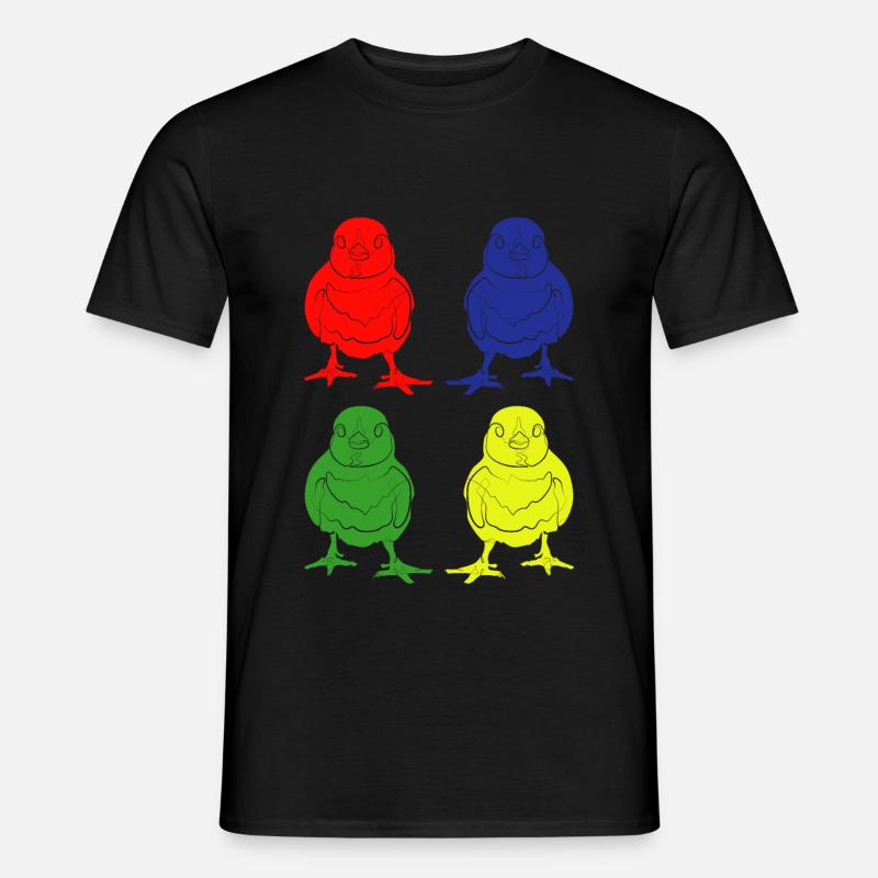 Fugleunge - Mænd T-shirt - sort