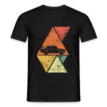 Voitures anciennes - T-shirt homme - noir - Devant - AI Model Male 178 light (178cm)
