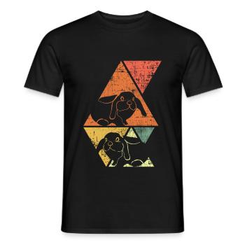 Lapin lapin - T-shirt homme - noir - Devant - AI Model Male 178 light (178cm)