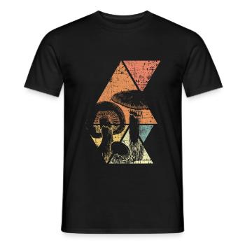 Pilze Shrooms - Männer T-Shirt - Schwarz - Vorne - AI Model Male 178 light (178cm)